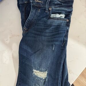 Express Women's Distressed Blue Jeans